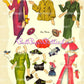 Vintage Hat Box Paper Dolls with Hats for Every Costume 1954 Printable PDF Instant Digital Download 4 Kitsch Cute MCM Fashion Ladies