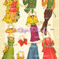 Vintage Hat Box Paper Dolls with Hats for Every Costume 1954 Printable PDF Instant Digital Download 4 Kitsch Cute MCM Fashion Ladies