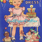 Vintage Paper Dolls My Party Dress 1940s Printable PDF Instant Digital Download Cute Kitsch Kawaii Little Birthday Girl Clip Art