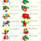 Vintage Printable Classic Traditional Christmas Gift Tags 10 MCM  Designs PDF Instant Digital Download Cute Retro Holiday Images 300 dpi