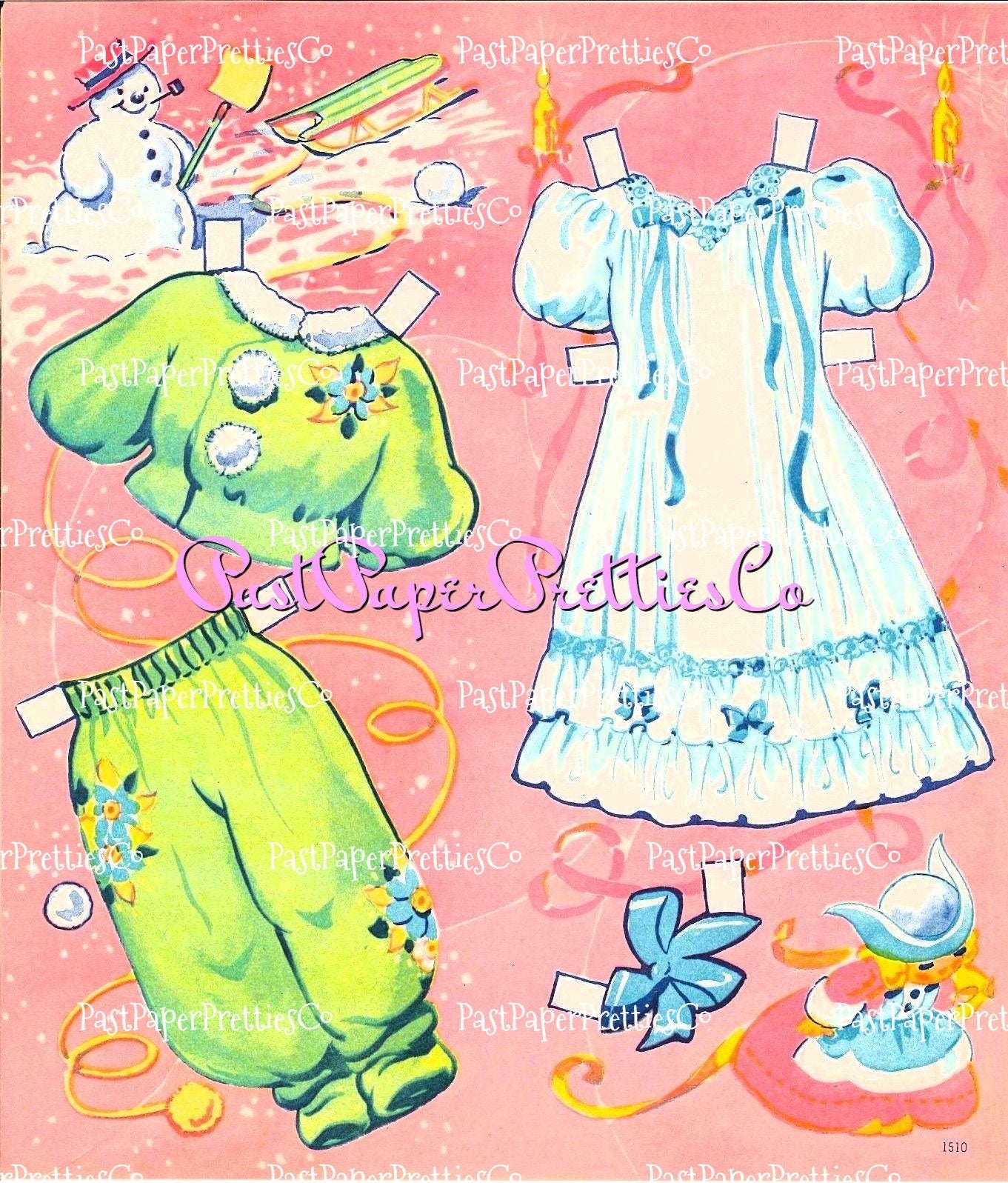 Vintage Paper Dolls Baby Sparkle Plenty 1948 Printable Adorable Dolly And Outfits PDF Instant Digital Download Kitschy Cute Girl Clipart