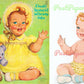 Vintage Paper Dolls Baby Bonnie 1960 Cute Little Redhaired Toddler Printable PDF Instant Digital Download Cute Kitsch Baby Clip Art