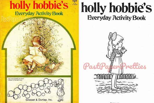 Vintage Printable Coloring Pages Holly Hobbies Everyday Activity Book 1977 PDF Instant Digital Download Cute Prairie Girl Clip Art 95 Pages