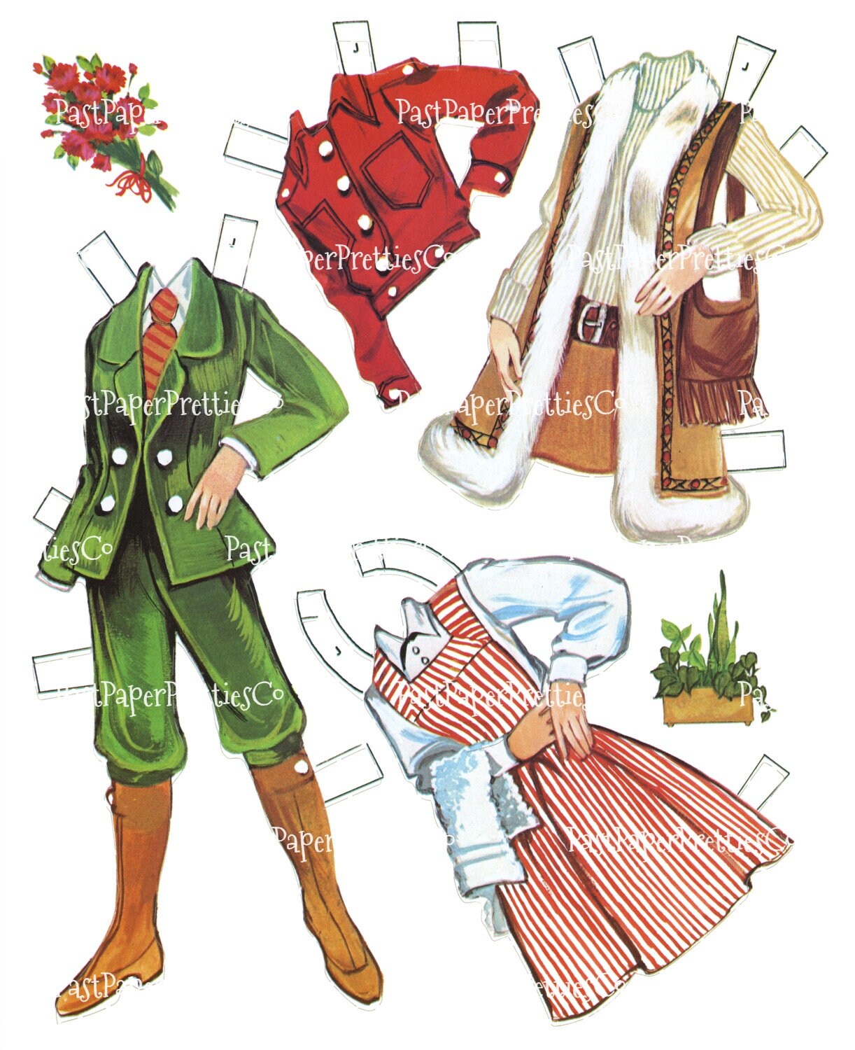 Vintage Paper Dolls The Candy Stripers 1973 PDF Printable Instant Digital Download Cute Volunteer Girls Nursery Babies Dolls Clip Art