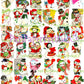 Vintage Printable Cute Snowman Christmas Card Images 3 Sizes Fussy Cuts Collages Full Cards PDF Instant Digital Download ALL Snowmen Clipart