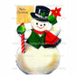 Vintage Christmas Printable Frosty The Snowman Card Image Instant Digital Download Kitsch Cute Holiday Clipart JPEG PNG