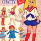 Vintage Paper Dolls Charmin Chatty c. 1964 Printable PDF Instant Digital Download Cute Childhood Girl Toy Doll Clip Art