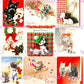 27 Vintage Printable Christmas Scottie Dog Collage Sheets & Full Card Images PDF Instant Digital Download Cute MCM Holiday Puppies Clipart