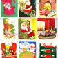 36 Vintage The Night Before Christmas Shhh Sleepy Children Santa Collage Sheets & Full Card Images Printable PDF Instant Digital Download