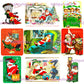 36 Vintage The Night Before Christmas Shhh Sleepy Children Santa Collage Sheets & Full Card Images Printable PDF Instant Digital Download