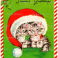 Vintage Printable Christmas Cats in Hats Card Collage Sheets and Full Images  ALL Holiday Kitties PDF Instant Digital Download 2 Sizes