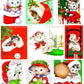 Vintage Printable Christmas Cats in Hats Card Collage Sheets and Full Images  ALL Holiday Kitties PDF Instant Digital Download 2 Sizes