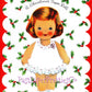 Vintage Christmas Paper Doll CUTE Dolly Norcross Greeting Card Printable PDF Instant Digital Download Festive Little Girl Holiday Outfits