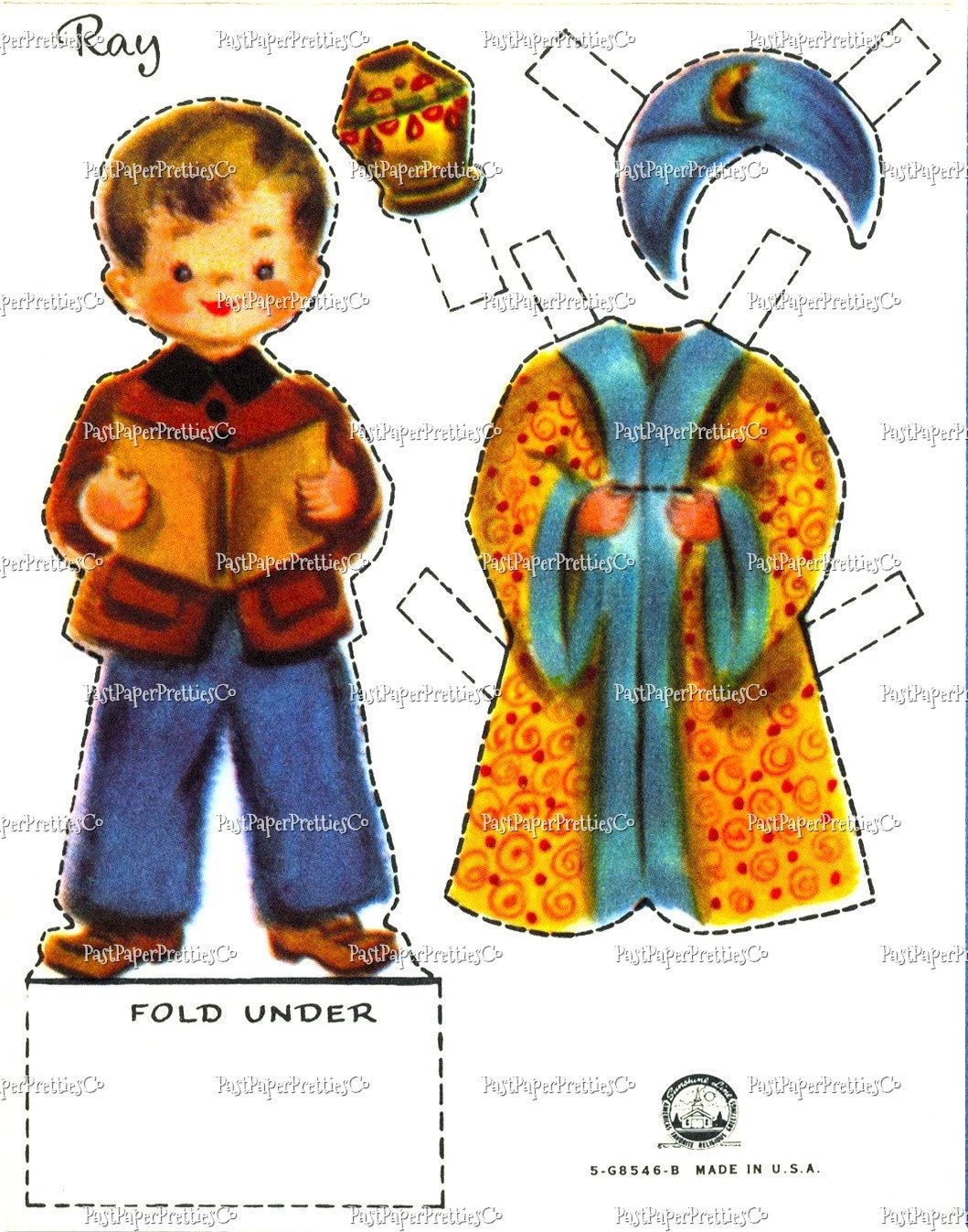 Vintage Christmas Paper Dolls School Children Nativity Christmas Play Printable PDF Instant Digital Download Festive Kids Holiday Clipart