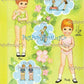 Vintage Paper Dolls Tina and Trudy Twin Dolls with Matching Wardrobes c. 1967 Printable PDF Instant Digital Download Cute Little Girls