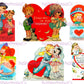 68 Vintage Cute Valentine Couples Little Sweethearts Card Collage Sheets Boys Girls In Love Printable PDF Instant Digital Download 300 dpi