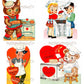 48 Vintage Cooking Valentines Day Cards Cute Chefs Bakers Baking Collage Sheets Printable PDF Instant Digital Download Retro Kitchen Themed