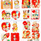 48 Vintage Cooking Valentines Day Cards Cute Chefs Bakers Baking Collage Sheets Printable PDF Instant Digital Download Retro Kitchen Themed