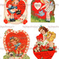 Vintage Printable Valentines Day Cards 16 Cute Little Gardening Girls Boys Animals Collage Sheets PDF Instant Digital Download Garden Themed