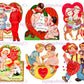 68 Vintage Cute Valentine Couples Little Sweethearts Card Collage Sheets Boys Girls In Love Printable PDF Instant Digital Download 300 dpi