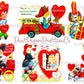 18 Vintage Firefighter Valentines Day Cards All Fireman Themed Collage Sheets & Single Images Printable PDF Instant Digital Download