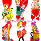 54 Vintage School Classroom Valentines Day Cards Retro Collage Sheets Printable PDF Instant Digital Download Teacher Classmates Themed