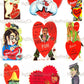 72 Vintage Printable Retro Halloween Valentine Cards Collage Sheets Cute Spooky Images PDF Instant Digital Download ALL Halloween Themed