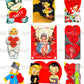 72 Vintage Printable Retro Halloween Valentine Cards Collage Sheets Cute Spooky Images PDF Instant Digital Download ALL Halloween Themed