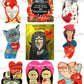 72 Vintage Printable Retro Halloween Valentine Cards Collage Sheets Cute Spooky Images PDF Instant Digital Download ALL Halloween Themed