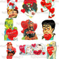 72 Vintage Printable Retro Halloween Valentine Cards Collage Sheets Cute Spooky Images PDF Instant Digital Download ALL Halloween Themed