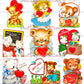 72 Vintage Teddy Bear Valentines Day Cards All Teddies Animal Themed Collage Sheets Printable PDF Instant Digital Download 2 Sizes