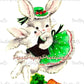 Vintage Printable Sweet Mrs Easter Bunny Rabbit with Carrots Card Two Images PDF Instant Digital Download Retro MCM Animal Clip Art