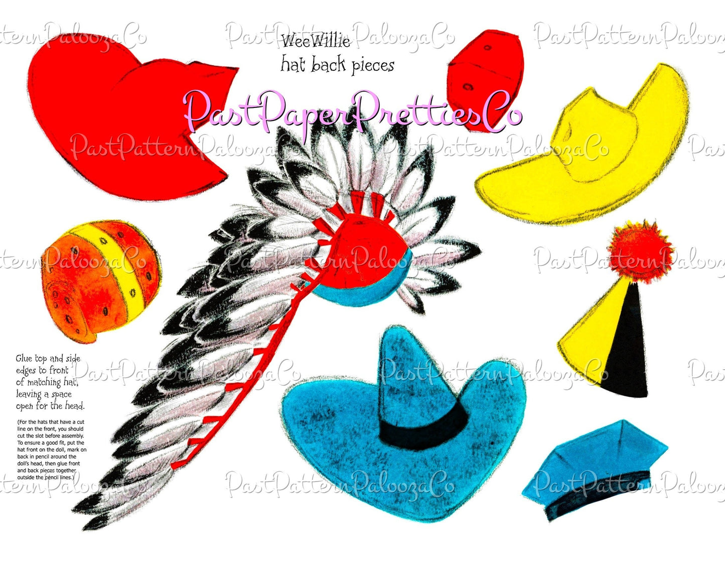 Vintage Paper Dolls Cute Little Boy Playing Dress Up Printable Collage Sheets PDF Instant Digital Download Cowboy Firechief Sports Costumes