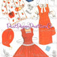 Vintage Paper Dolls Junior Vogue Printable PDF Instant Digital Download 4 Pretty Stylish Teens Cut Outs Clipart