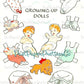 Vintage MCM Family Paper Doll Sets Retro Growing-Up Dolls Printable PDF Instant Digital Download Papercraft Play Sets 2 Sizes