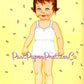 Vintage Paper Dolls Baby Album 1961 Cute Babies Toddlers Toys Clothing Printable PDF Instant Digital Download Retro Infant Clipart