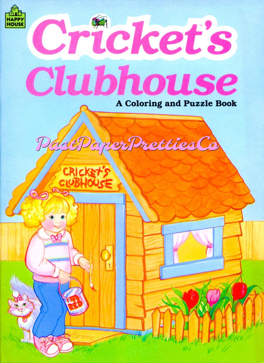 Vintage Crickets Clubhouse Coloring Book Printable PDF Instant Digital Download Retro 1986 Talking Toy Doll 48 Pages to Color