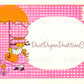 Vintage Cute Little Gingham Umbrella Girl Postcard Image Retro 70s Stationary PDF Instant Digital Download Kawaii Sunbonnet Sue Clipart