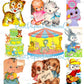 99 Vintage Printable Happy Birthday Animals ATC Cards Collage Sheets Images PDF Instant Digital Download Cute MCM Critters Clipart