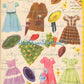 Vintage 17 Paper Dolls 1952 Printable PDF Instant Digital Download Lots of Adorable Cute Little Girl Dolls and Clothing Clip Art