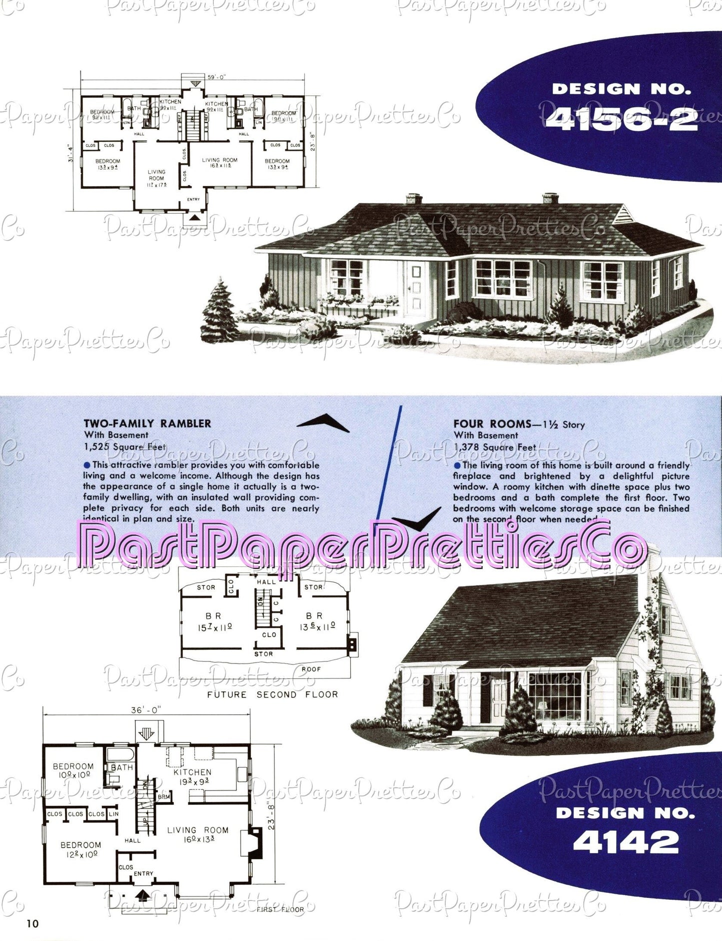 Vintage MCM Attractive Multi-Level Homes House Plans Retro Mid Century Modern Homes Printable Book PDF Instant Digital Download 1958