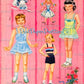 Vintage 17 Paper Dolls 1952 Printable PDF Instant Digital Download Lots of Adorable Cute Little Girl Dolls and Clothing Clip Art