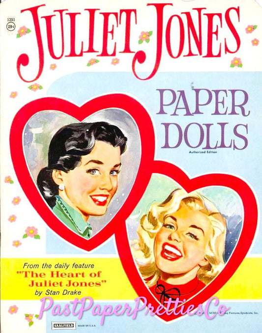 Vintage Paper Dolls The Heart of Julia Jones 1964 Printable PDF Instant Digital Download Retro Sisters Comic Strip Clipart