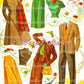 Vintage Paper Dolls Photo Fashions 3 Cut-Out Dolls 1953 PDF Printable Instant Digital Download Lady Man Models Clip Art