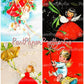 38 Vintage Printable Musical Christmas Angels Collage Sheets & Full Cards PDF Instant Digital Kitsch Cute Cherub Kids Babies