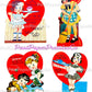 Vintage Printable Valentines Day Cards Cute Merry Maids Themed Collage Sheets PDF Instant Digital Download Retro Housekeeping Clipart