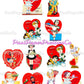 Vintage Printable Valentines Day Cards Cute Merry Maids Themed Collage Sheets PDF Instant Digital Download Retro Housekeeping Clipart
