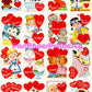 Vintage Printable Valentines Cards 1961 Cute Kitsch Children & Animals Collage Sheets PDF Instant Digital Download 49 Nostalgic Designs