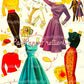 Vintage Paper Dolls Photo Fashions 3 Cut-Out Dolls 1953 PDF Printable Instant Digital Download Lady Man Models Clip Art