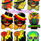 Vintage Printable Old World Halloween Images Collage Sheets PDF Instant Digital Download All Mid Century Kitsch Spooky Clip Art JPG PNG